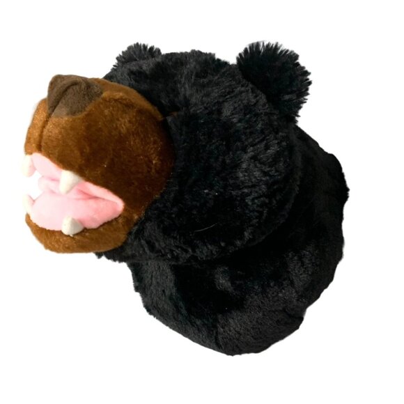 Adore Plush Wall Mount Decor Plaque Black Bear 12 in tall - Picture 2 of 6